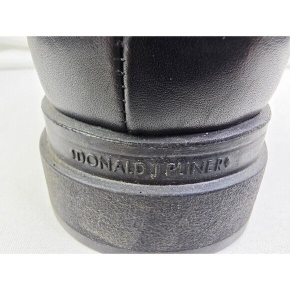 Donald Pliner Executive Dress Made In Italy Men Size 8 Black Leather Dress Shoes main image 11